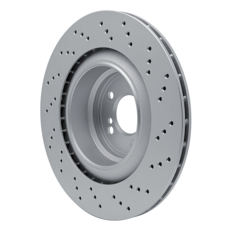 BMW X5 Brake Rotor (1) - Left Rear - R1 Concepts - Drilled Carbon Alloy GeoMET - `15-`19